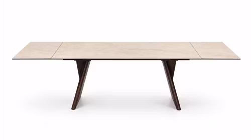 Masa extensibila Arane ceramica Bej + Walnut 180(260)X100
