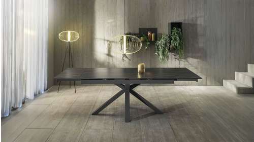 Masa Extensibila Ceramica 1 Portoro Black Marble