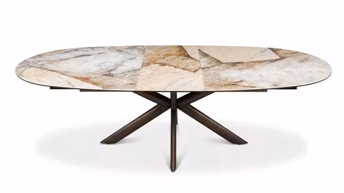 Masa Extensibila Mauricio Ceramica 210(260)cm – Design Modern, Blat Ceramic Premium, Ideala pentru Living si Dining
