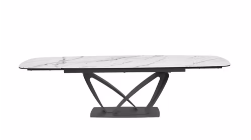 Masa extensibila Raval Ceramica White Marble 190(290)X98