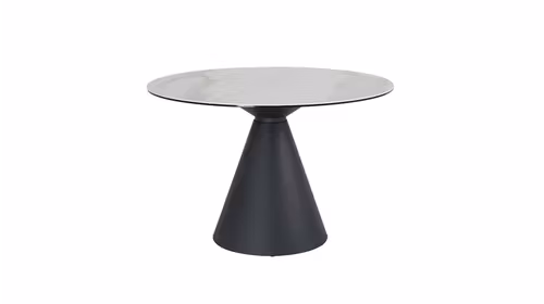 Masa rotunda Sarria Ceramica Glossy White/Beige 115 cm