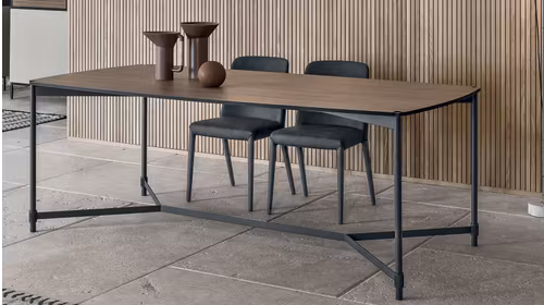 Masa Tower Anthracite/CDF Noce Ambra 220x110 cm