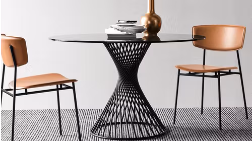 Masa Vortex rotunda sticla 120 cm