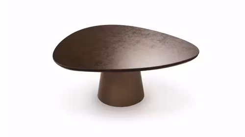 Masuta cafea Ceninna Vesuvio Brown/Lux Titanium 75x68
