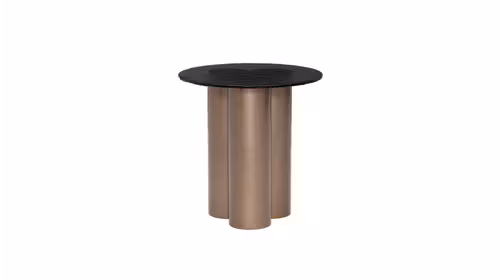 Masuta cafea Nera Wavy Brown/Lux Bronze 56 cm