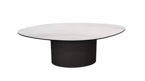 Masuta de cafea Sempere Ceramica KL-171 + Picior Bronz 120x72x38