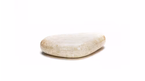 Masuta Sasso Big din placaj marin si piatra fossile, finisaj bej, design avangardist 123x74 cm