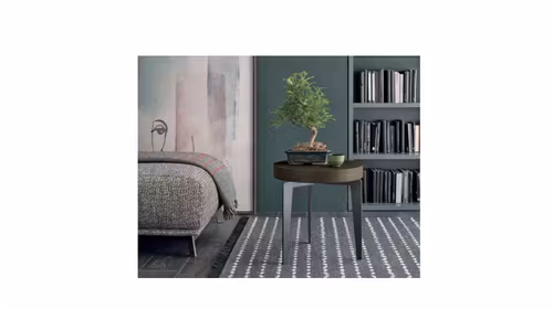 Masuta de cafea Atollo Anthracite/Rovere Moka 45 cm