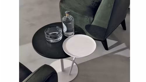 Masuta de cafea Eclisse Opaco Bianco/Rovere Carbone 55 cm