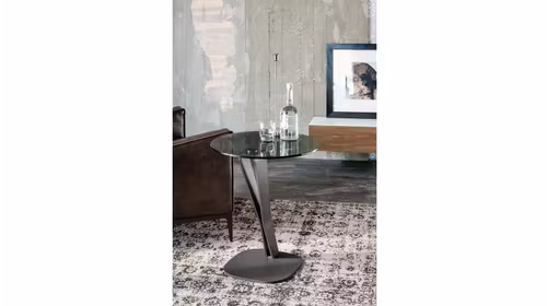 Masuta de cafea Falco Graphite/Fume Glass