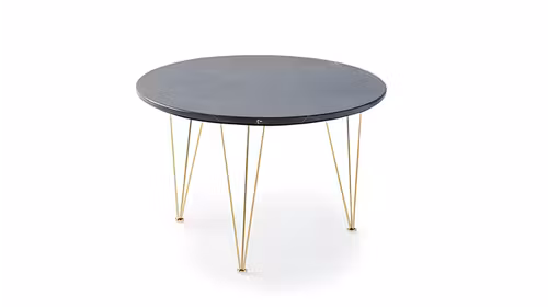 Masuta de cafea Flamingo Round Emperador/Gold 50 cm
