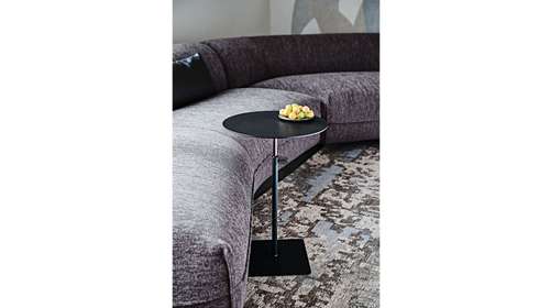 Masuta de cafea rotunda Step Black