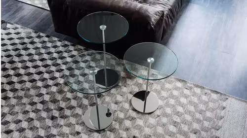 Masuta de cafea Gliss Clear Glass 35x50