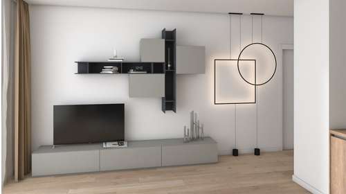 Mobilier Living Giorno M4C Fango + Stone Grey