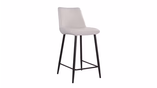 Scaun de bar Montana, piele Linea Light Grey