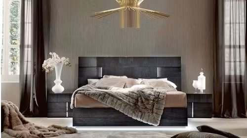 Pat Montecarlo cu LED Gray Koto High Gloss 180x200