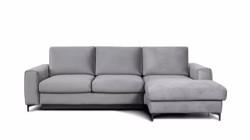 Canapea de colt extensibila Bella Piano Light Grey S3, dreapta