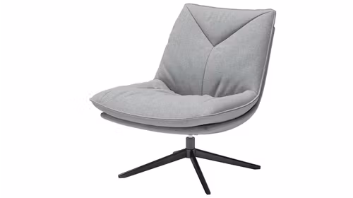 Fotoliu rotativ Moon textil boucle Grey