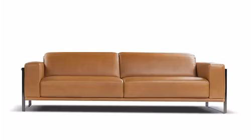Canapea liniara Bamboo Piele Torello Cognac