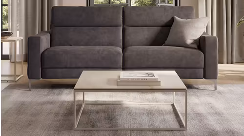 Canapea liniara 3 locuri cu 2 reclinere Stima Brezza Dark Grey