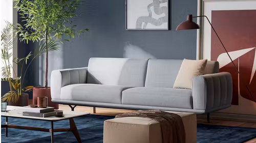 Canapea liniara Dalt 3 locuri Boreo Light Grey