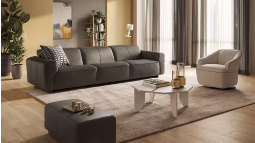 Canapea liniara Modus Piele Madison Dove