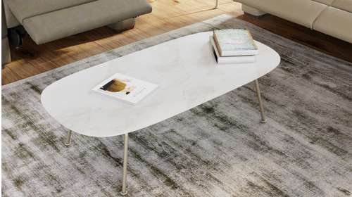 Masuta de cafea Low Grey/Calacatta Gold 118x58