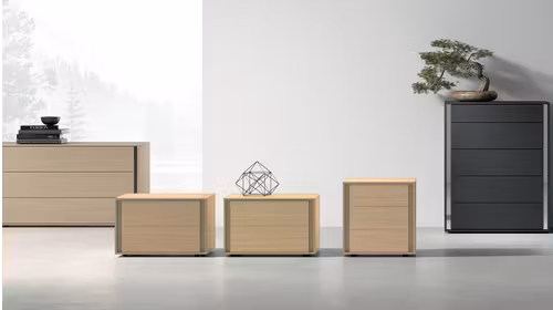 Noptiera VIP, 3 sertare, Sand Oak 