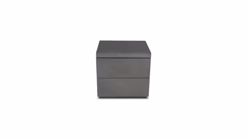 Noptiera Cooper Calce Scura cu design modern si finisaj lemn, dimensiuni 44,6x39,8x42,3 cm