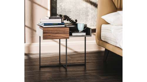 Noptiera Dante Graphite/Walnut Canaletto