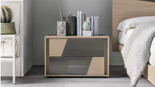 Noptiera Kross Sand Oak/Gloss Smoke Glass