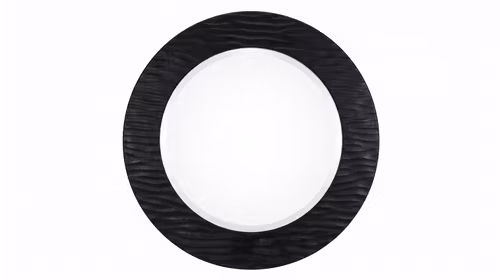 Oglinda Max rotunda D.120 cm, cu structura din sticla texturata si design modern pentru interior.