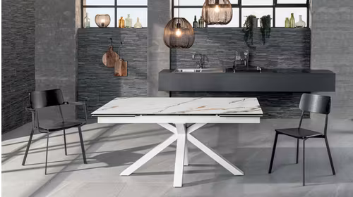Masa extensibila Ceramica 1 Marmo Calcatta Borghini 160(240)x90 cm