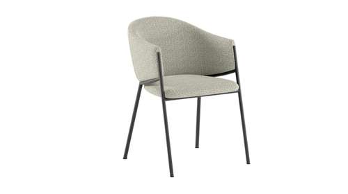Scaun Medea Boucle Grigio Chiaro