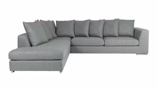 Canapea de colt Paso Doble Night "L" textil Marilyn Silver, stanga