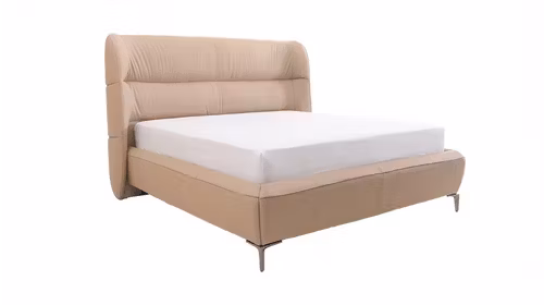Pat Bacall cu lada depozitare 160x200 piele Beige