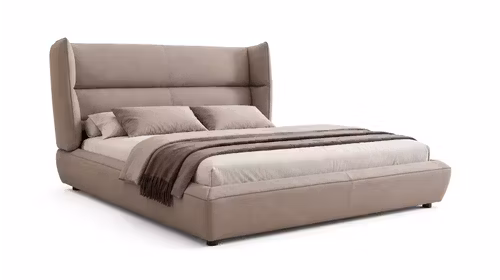Pat cu lada electrica Merida 180x200 Piele Gri