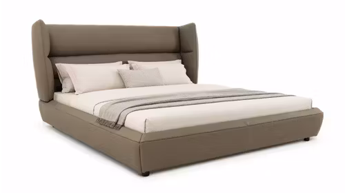 Pat cu lada electrica Merida 180x200 Piele Olive