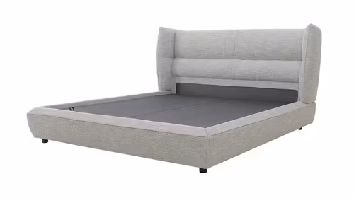 Pat cu lada electrica Merida 180x200 textil Field Grey