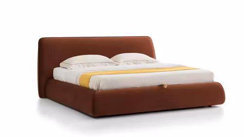 Pat Jayne cu lada depozitare textil Meg Caramel 180x200