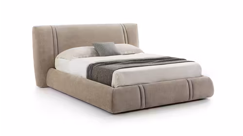 Pat Marlene cu lada depozitare textil Judy Beige 180x200