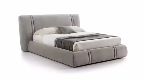 Pat Marlene cu lada depozitare textil Judy Light Grey 160x200