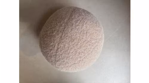 Pernuta decorativa rotunda 30x30 cm textil Bej