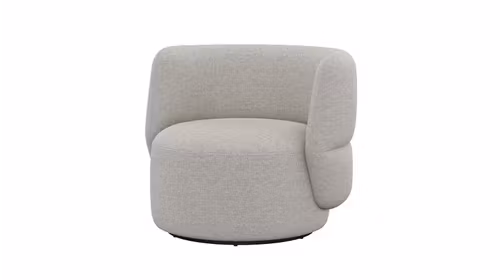 Fotoliu rotativ Pollo textil Powder Grey