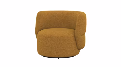 Fotoliu rotativ Pollo textil Honey Yellow