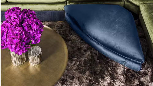 Pouf Monnalisa Triangle Selma Azzuro