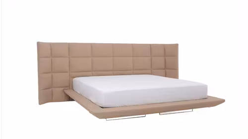 Pat cu baza iluminata Chiton 180x200 Piele Beige