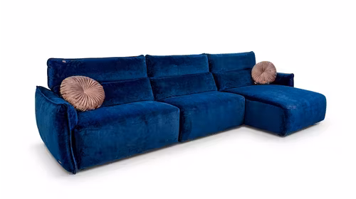 Canapea cu sezlong Stupore Brezza Navy, dreapta