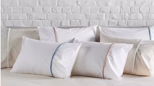 Lenjerie Ramatuelle 240x200 Percal White Pink