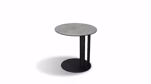 Masuta de cafea Ricardo cu top din ceramica KL-137, blat de sticla si structura metalica Black, cu design modern pentru living.